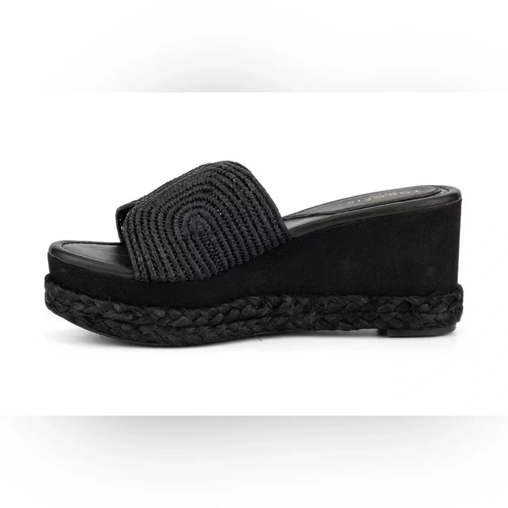 WOMEN'S TORGEIS ARIADNE PLATFORM WEDGES Black Size 9